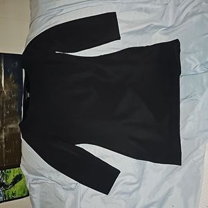 White House Black Market Women's Mini Dress Black 3/4 Sleeve Side Zipper Size S